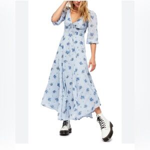 NWT Free People Sea Glass Midi Dress